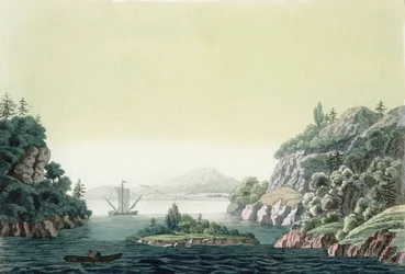 Blick auf den Potomac-Fluss in der Nähe von Mount Vernon